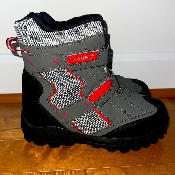 Khombu Gray Winter Snow Boots Sz 3 - Picture 1 of 8